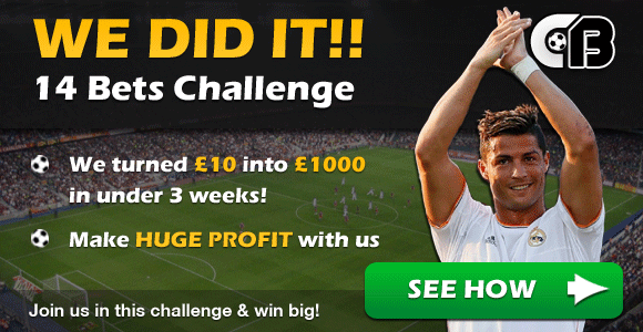 14 bets challenge banner