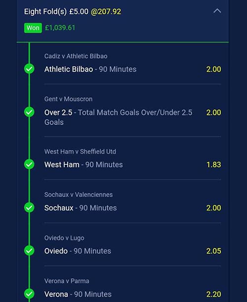 Winning football tips and predictions (Clever Bets bet 1)