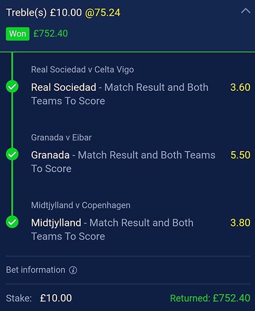 Winning football tips and predictions (Clever Bets bet 2)