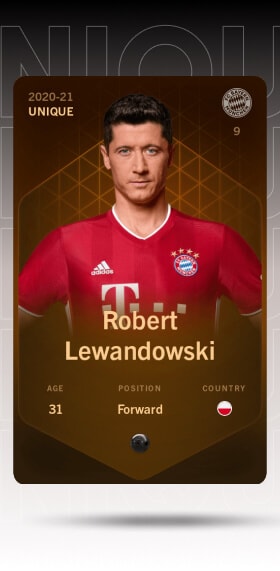 Robert Lewandoski sorare unique card